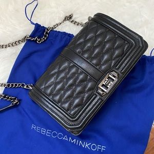 Rebecca Minkoff black leather crossbag